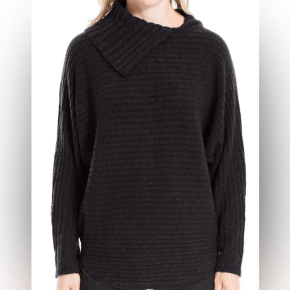 Max Studio Black Tunic Sweater, Super Soft, Stretchy, size XL - Picture 1 of 13
